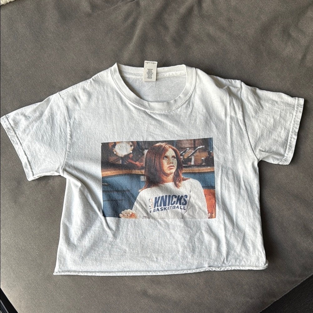 Jennifer Aniston Friends Show Knicks Crop Top